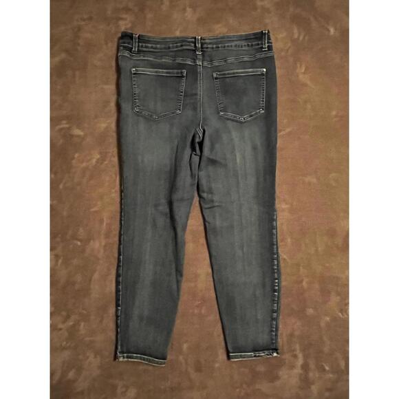Maurices Everflex Jeans Plus Sz 16W SHORT Blue Denim High Rise Stretch Skinny - Picture 6 of 6